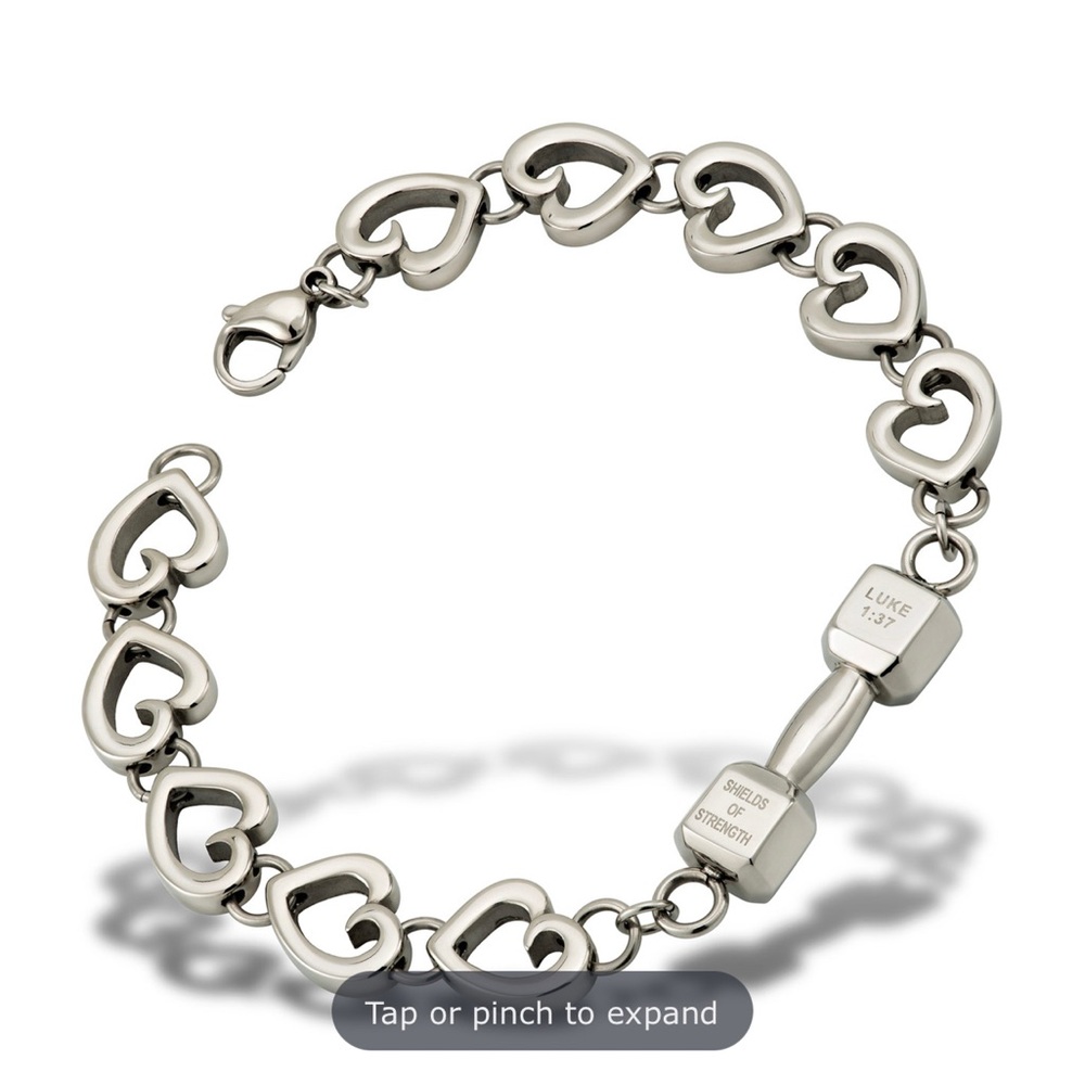 Shields of Strength Women's "Love Fitness" Bracelet NEW